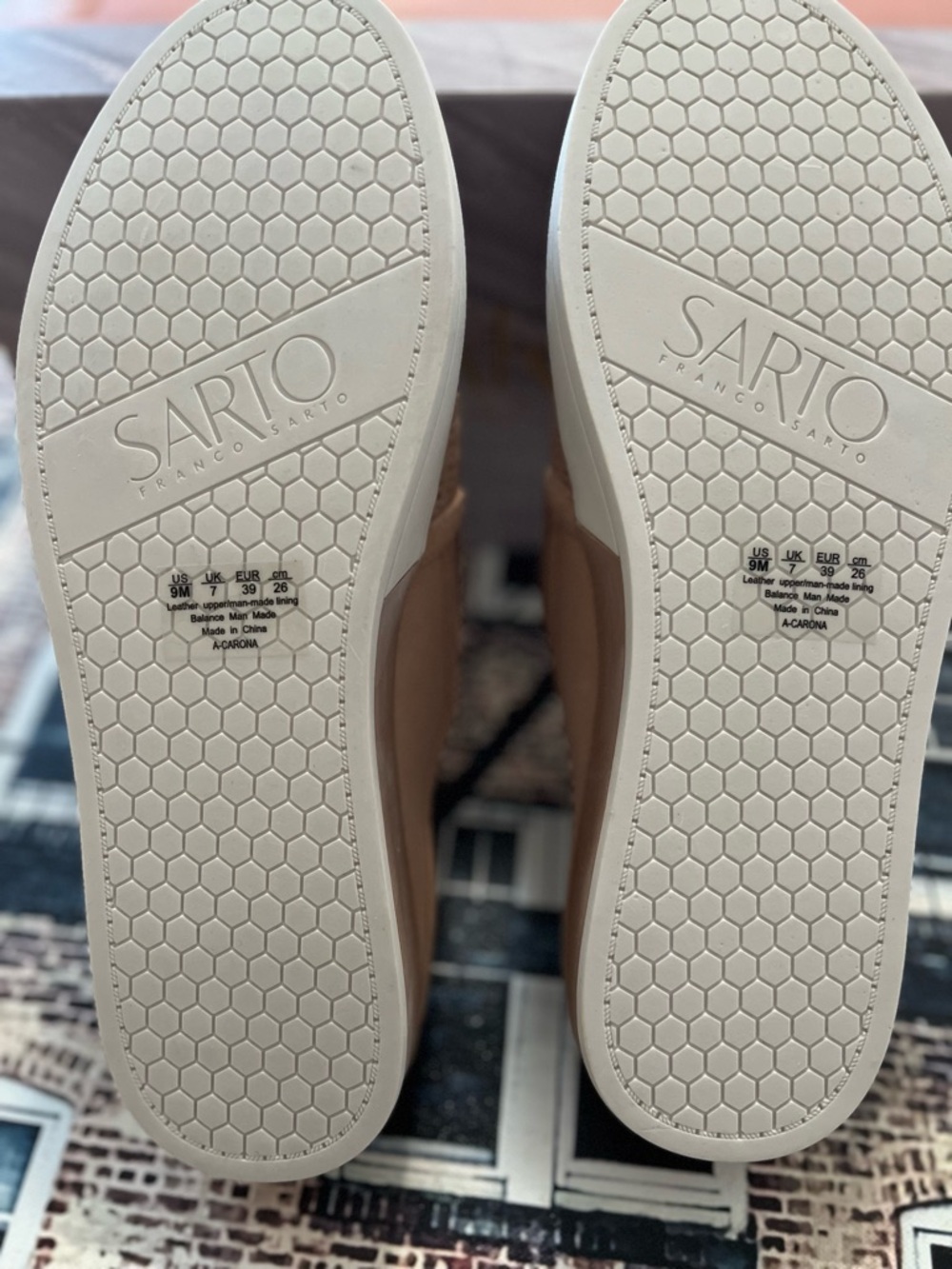 Franco Sarto Women's Slip-On Sneakers in Blush - Picture 4 of 5